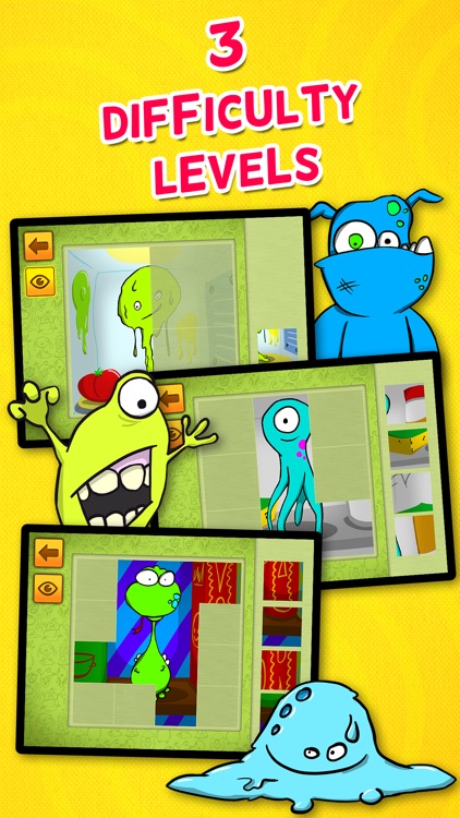 Kids & Play Friendly Monsters Puzzles for Toddlers and Preschoolers