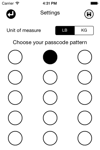 Скриншот из Weight Tracker EZ