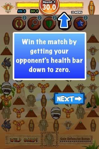 Pharaoh Treasure Battle : Match three puzzle in multi player mode screenshot 3