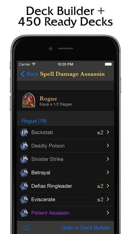 Database for Hearthstone: Heroes of Warcraft™
