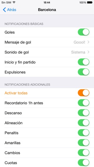 Goles Messenger - Alertas instantáneas d