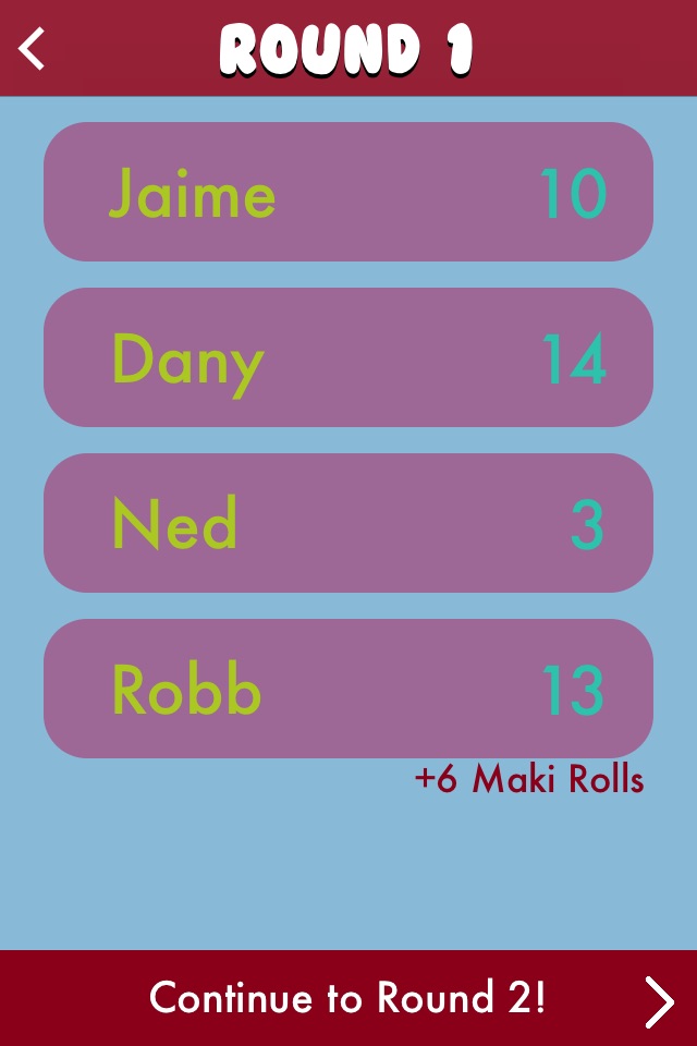 Sushi Go! Score Calculator screenshot 2