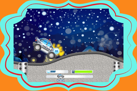Cartoon Car Driving In Winter screenshot 2