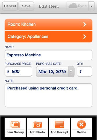 Liberty Mutual Home Gallery® - Household Inventory screenshot 4