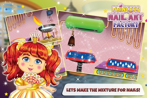 Princess Nail Art Factory – Make beauty salon & makeover items in this simulator game screenshot 2