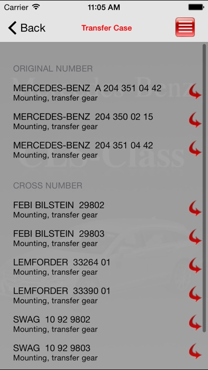 AutoParts Mercedes-Benz CLS-class