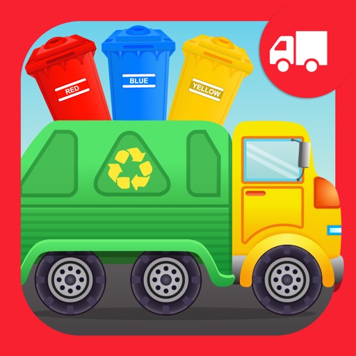 Colors Garbage Truck Free - an alphabet fun game for preschool kids learning colors and love Trucks and Things That Go Icon