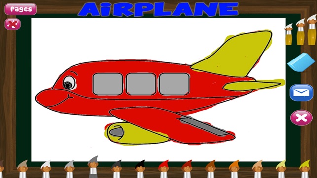 Airplanes and Trains Coloring Book - Art Plane and Friends: (圖4)-速報App