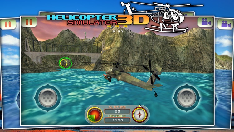 Helicopter Simulator 3D - Free games screenshot-3