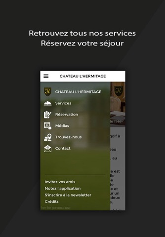 CHATEAU L'HERMITAGE screenshot 2