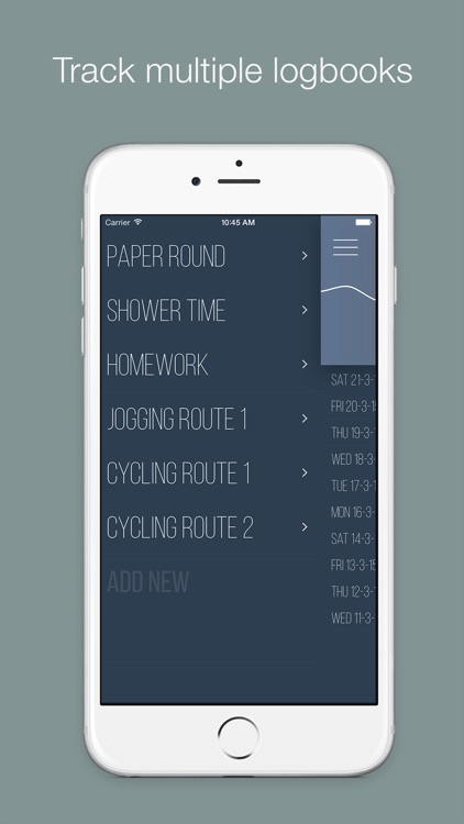 Stopwatch logbook