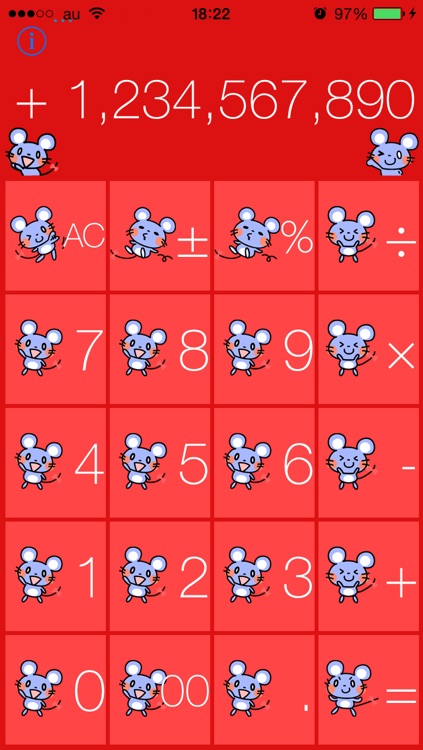 Cute mouse calculator