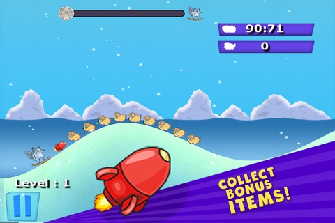 Tiny Arctic Fox - Free Endless Flying Game screenshot 4