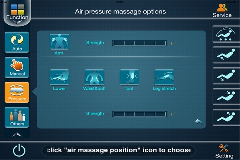 Elite Robo Pad Massage Chair Apple App screenshot 4