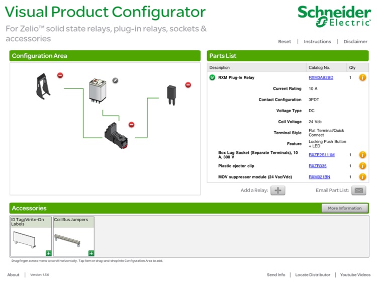 Relays Visual Product Configurator by Schneider Electric SA