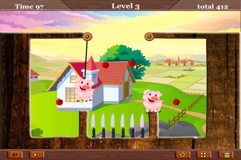 Farm Day Puzzle: Rope a Pig Feeding Craze screenshot 4
