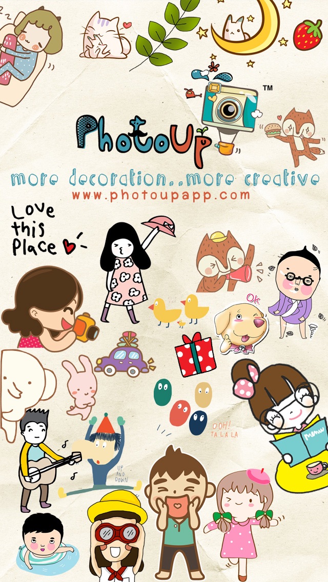 GirlsGang Stamp by PhotoUp - cute girl doodle stamps for decorate photosのおすすめ画像5
