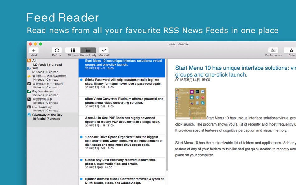 Reader на компьютер. RSS Reader. RSS newsfeed установить. Reader Mac. Загрузка новостей на читалку сайт.