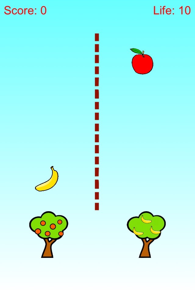 Apple and Banana Defense - Tree Shoot Fruit Free screenshot 2