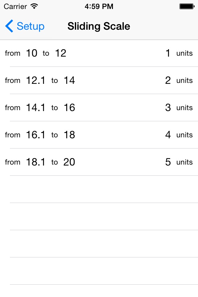 Sliding Scale - for doctors and nurses prescribing insulin screenshot 2