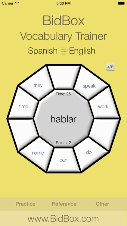 Spanish Vocabulary Trainer