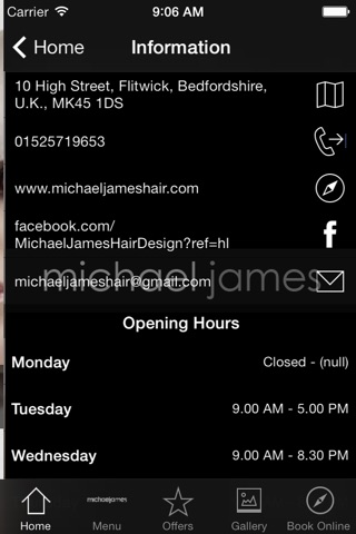 Michael James Hair Design screenshot 3
