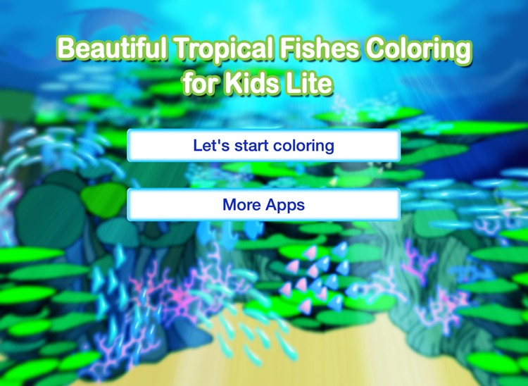 Beautiful Tropical Fishes Coloring for Kids Lite