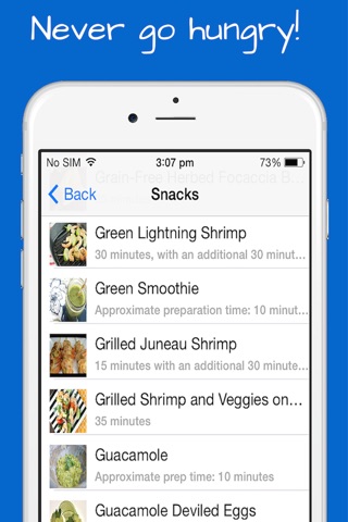 Paleo Snacks Recipes - Breakfast, Lunch and Appetizers with quick, easy and simple meals. screenshot 2