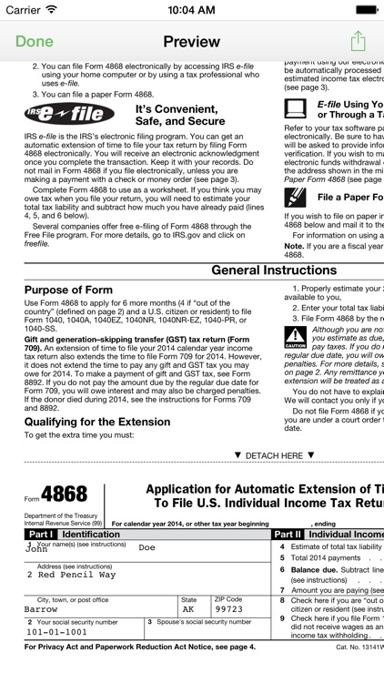 Taxsoftware.com 4868 screenshot-3
