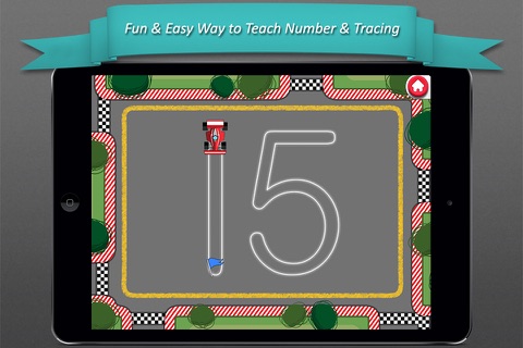 Race & Trace : Intro to Tracing & Writing Number Doodle and Math Symbols for kids FREE screenshot 2