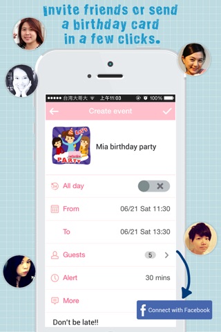 Lovely Day - Calendar for girls & friends screenshot 4