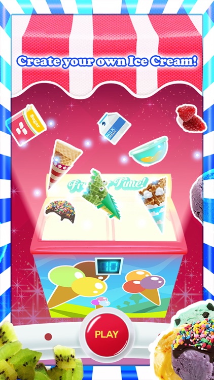 An ice cream maker game HD-make ice cream cones with flavours & toppings screenshot-3
