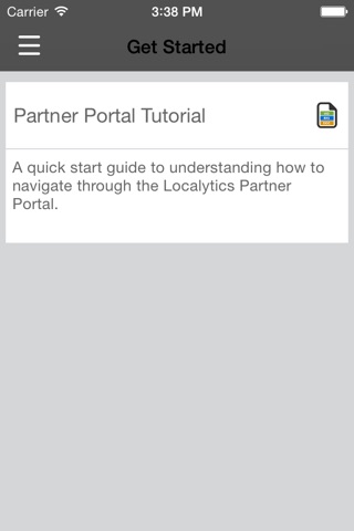 Localytics Partner Portal screenshot 3