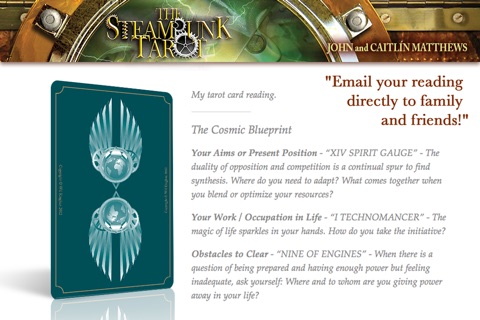 The Steampunk Tarot: Wisdom from the Gods of the Machine screenshot 3