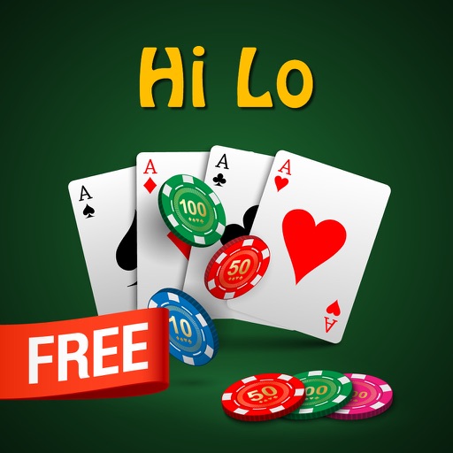 HiLo Card Casino Game Icon