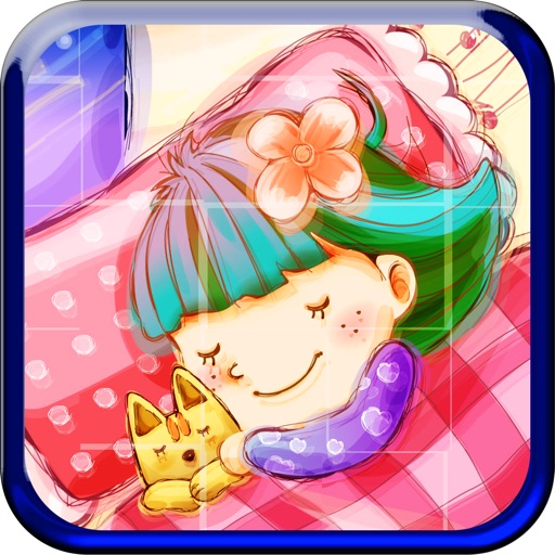 Lovely baby puzzle icon