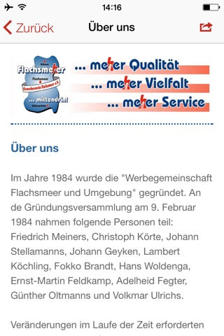 Gewerbeverein Flachsmeer e.V. screenshot 2