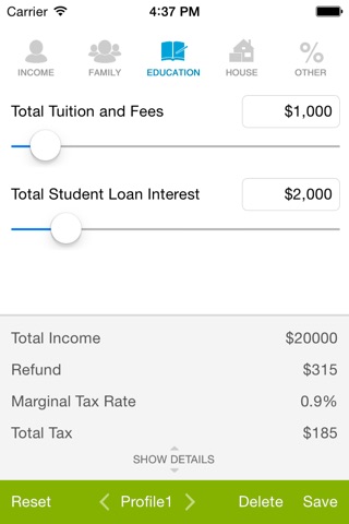 Tax Calculator - Quick Estimate of your 2014 Tax Refund screenshot 3