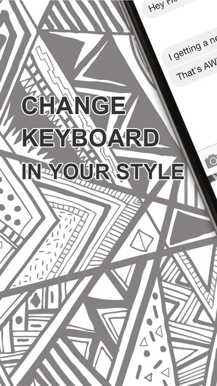 Custom Keyboard Abstract : Color & Wallpaper Themes in The Art Gallery Designs Style