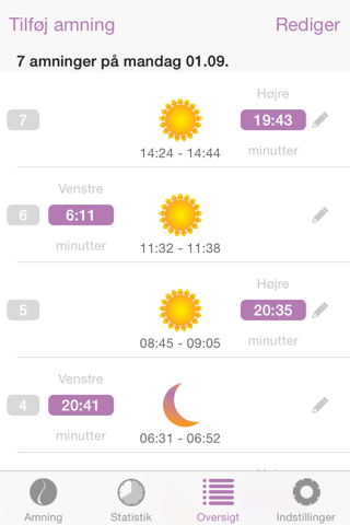 Baby nursing tracker - Amme screenshot 4