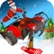 ATV Santa Ski Racing