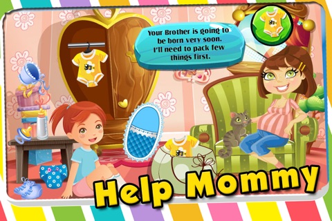 Newborn baby birth – Little doctor and mother care game screenshot 2