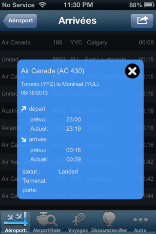 Montreal Airport (YUL) + Radar screenshot 2