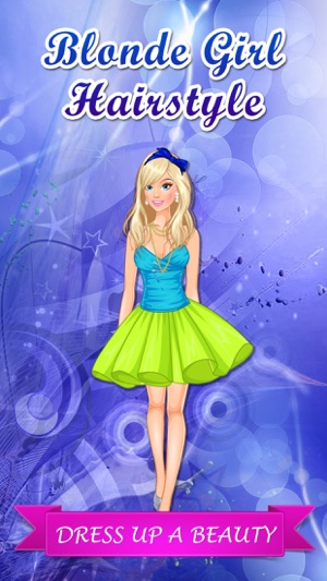 Blonde Girl Fashion Hairstyle. Dress up game for girls and k(圖1)-速報App