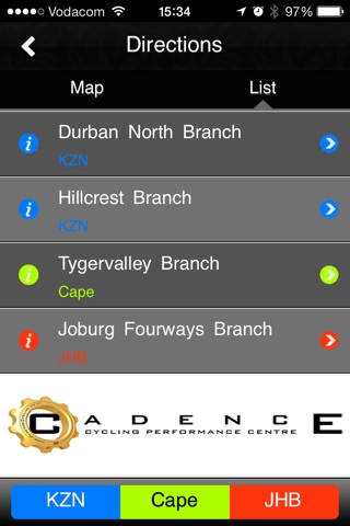 Cadence Cycling Centre screenshot 2