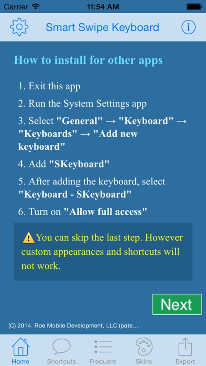 Smart Swipe Keyboard Pro for iOS 8 (Full) screenshot-4