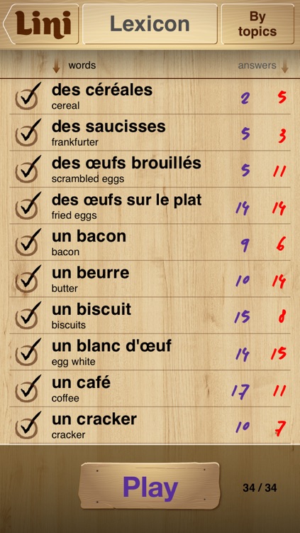 Lini French. Words learning: look, listen and memorize! screenshot-3