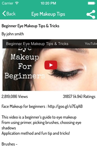 Eye Makeup Guide - Best Video Guide screenshot 4