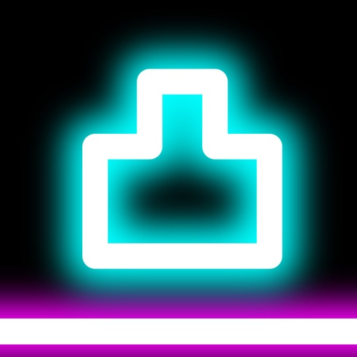 Rock Bounce jump on various types of glowing platforms iOS App