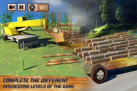 Transporter Truck Jungle Wood - Timber Trailer screenshot 4